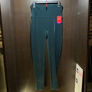 SPANX Dark Teal High-Rise Leggings